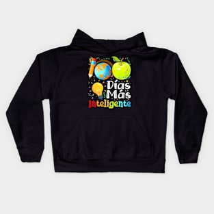 100 Dias Mas Inteligente Spanish Teacher 100Th Day School Kids Hoodie